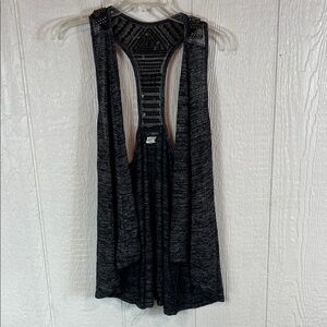 Daytrip Metallic Gray Knit Top